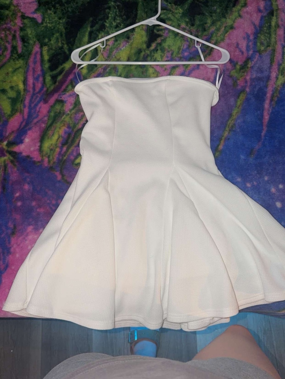 Windsor White Strapless Fit & Flare Dress